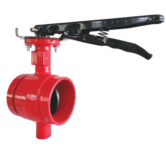 VALVULA BORBOLETA RANHURADA ACIONAMENTO ALAVANCA 4"