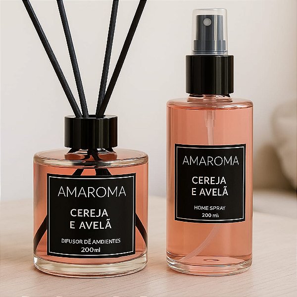 Kit Cereja e Avelã | Experiência Aromática para Ambientes Acolhedores