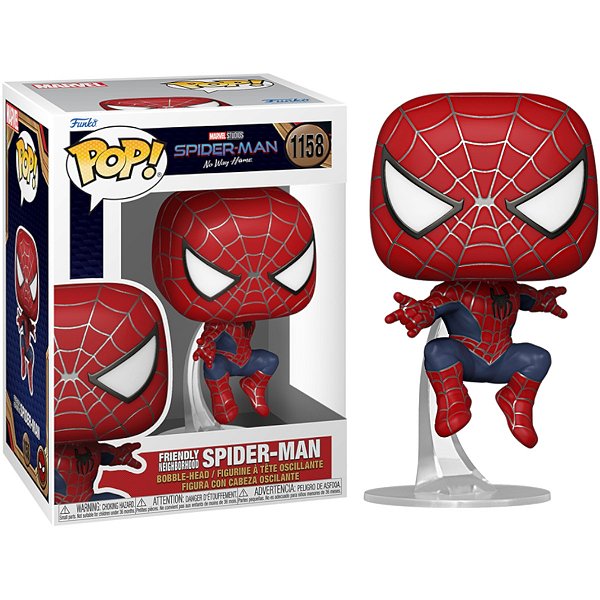 Funko Pop 1158 Spider Man No Way Home Homem-Aranha O Amigao Da Vizinhanca