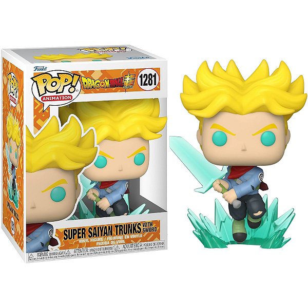 Funko Pop 1281 Dragon Ball Z Super Trunks com Espada Super Sayajin