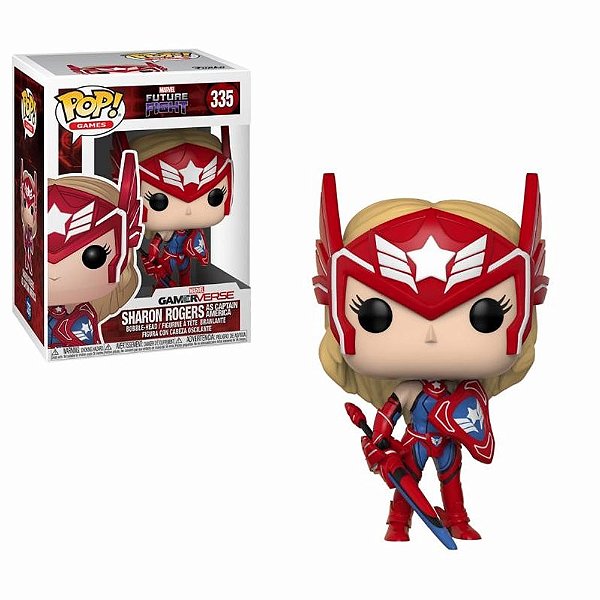 Funko Pop 335 Marvel Gamerverse Future Fight Shaon Rogers As Captain America