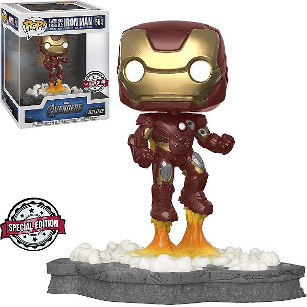 Funko Pop 584 Marvel Avengers Assemble Iron Man Deluxe Special Edition