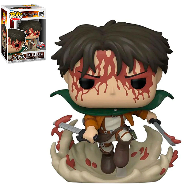 Funko Pop 1169 Attack on Titan battle Levi Exclusive