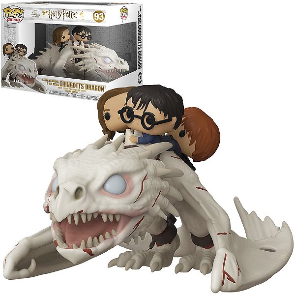 Funko Pop 93 Harry Potter Ukrainian Ironbelly With Harry, Ron e Hermione