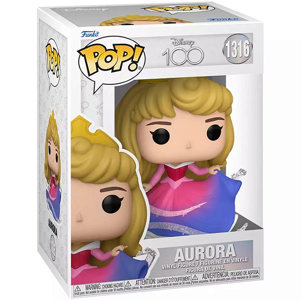 Funko Pop 1316 Disney A Bela Adormecida Ediçao 100 anos