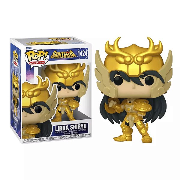 Funko Pop Cavaleiros do Zodíaco 1424 Libra Shiryu (com armadura dourada)