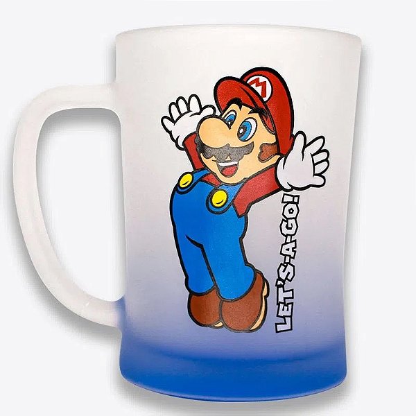Caneca Chopp Fosca 650ml Mario Lets Go