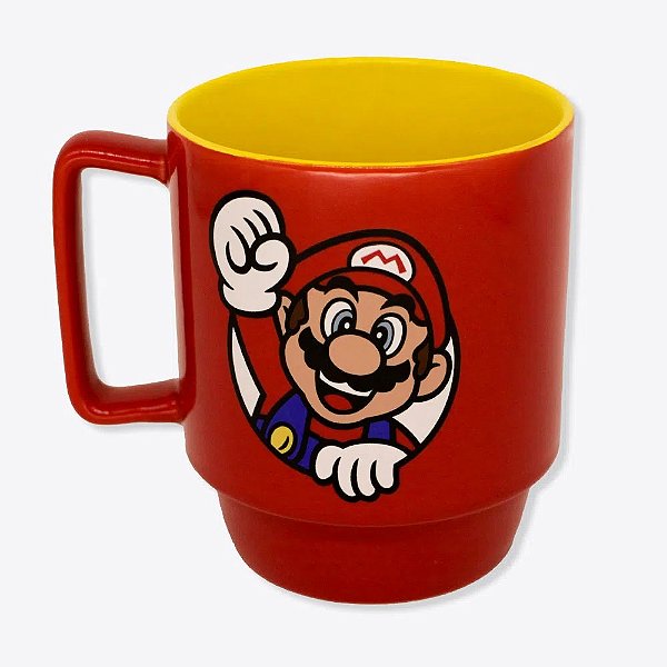 Caneca Tina 400ml Mario Super Stars