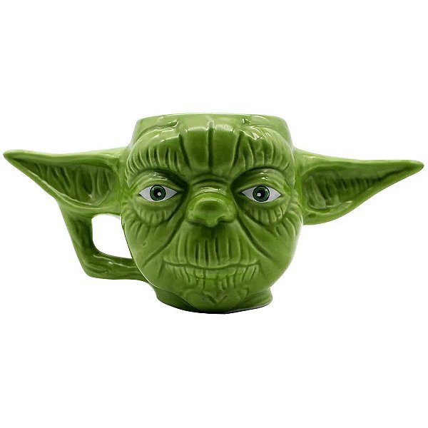 Caneca 3D 400ml Star Wars Mestre Yoda