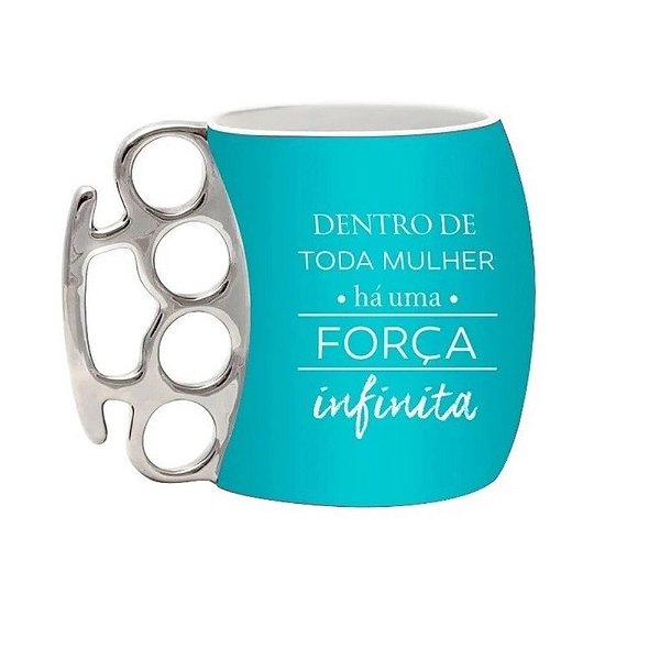 Caneca Soco Ingles 350ml Dentro de Toda Mulher Há uma Força Infinita