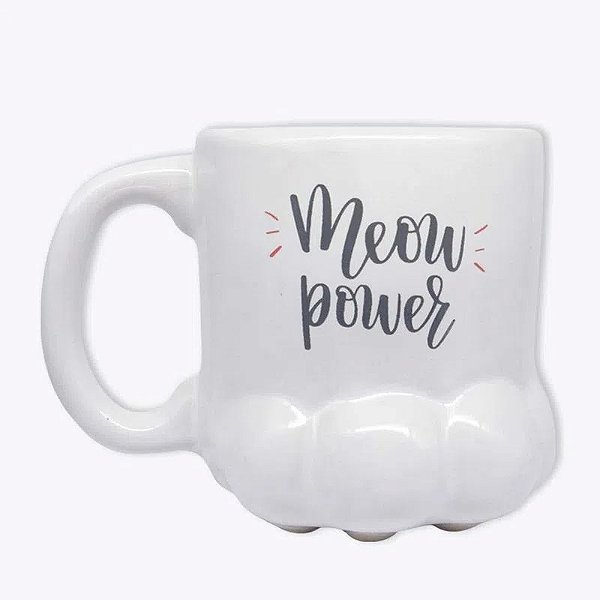 Caneca 3D 350ml Pata Meow Power
