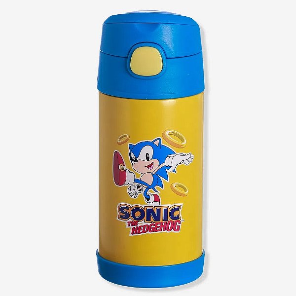 Garrafa Click com Canudo 300ml Sonic Speed