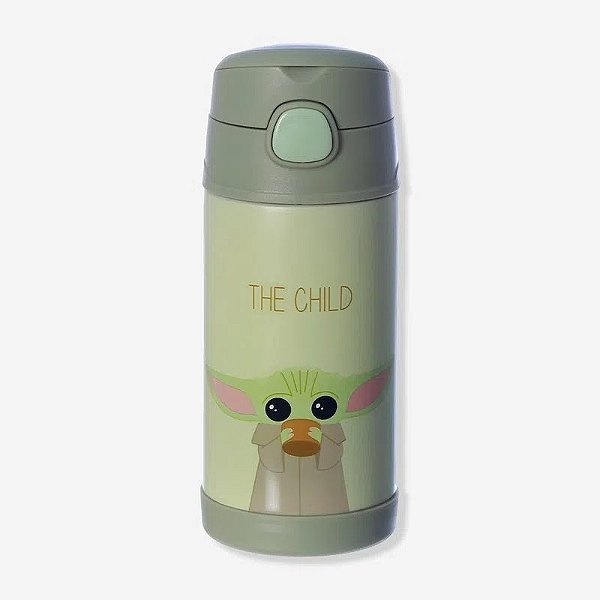 Garrafa Click com Canudo 300ml The Mandalorian Baby Yoda