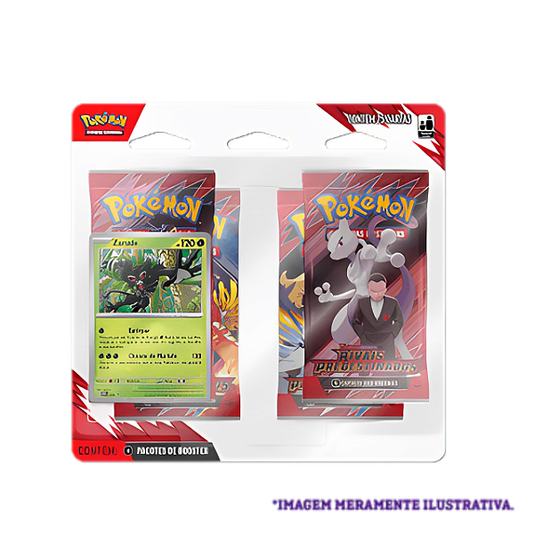 Blister Quadruplo Pokémon Escarlate e Violeta 10 Zarude Rivais Predestinados