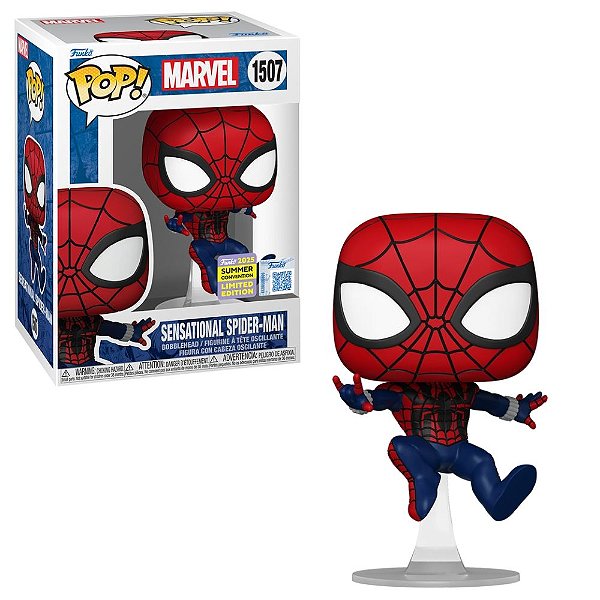 Funko Pop 1507 Exclusivo Sdcc25 Marvel Homem-Aranha Sensacional