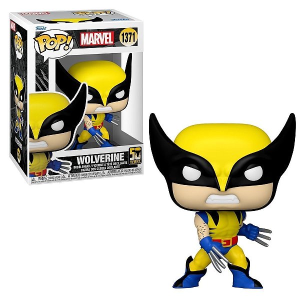 Funko Pop 1371 Marvel Wolverine 50 Anos Wolverine (Traje Clássico)