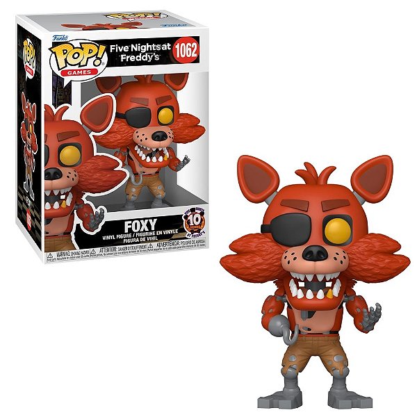 Funko Pop 1062 Five Nights At Freddy’s 10 Anos Foxy