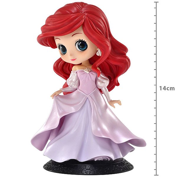 Action Fig Disney Princesa Ariel Vestido Rosa Ver.b Q Posket Ref 20467-20468