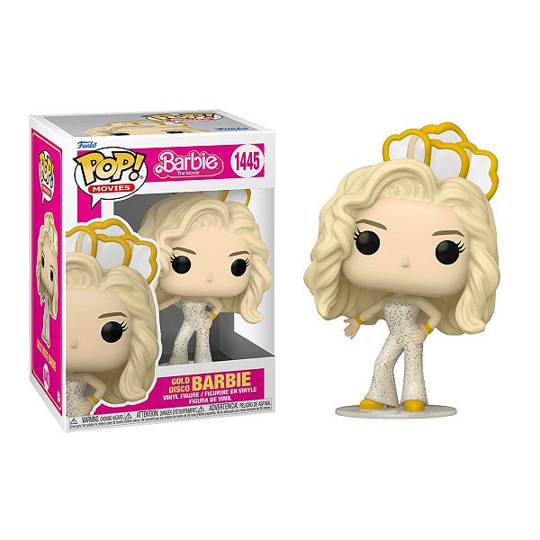 Funko Pop 1445 Barbie Barbie com Macacão Disco Dourado