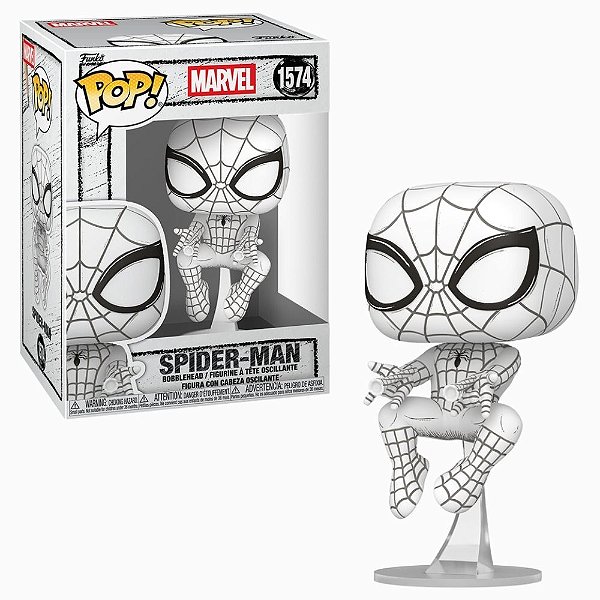 Funko Pop 1574 Marvel Esboços Spider Man