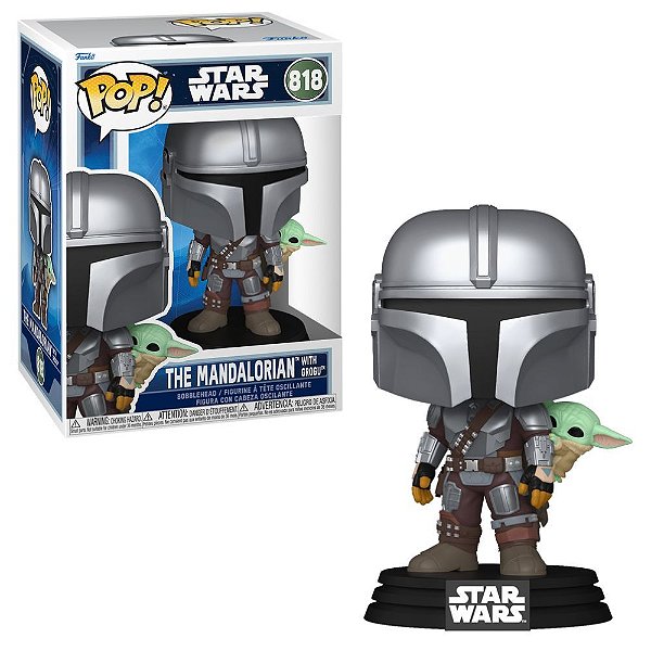 Funko Pop 818 Star Wars The Mandalorian With Grogu