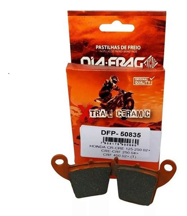 Pastilha Freio Traseira Crf250f/Crf250r/Crf 450/Crf 250rx/Crf150
