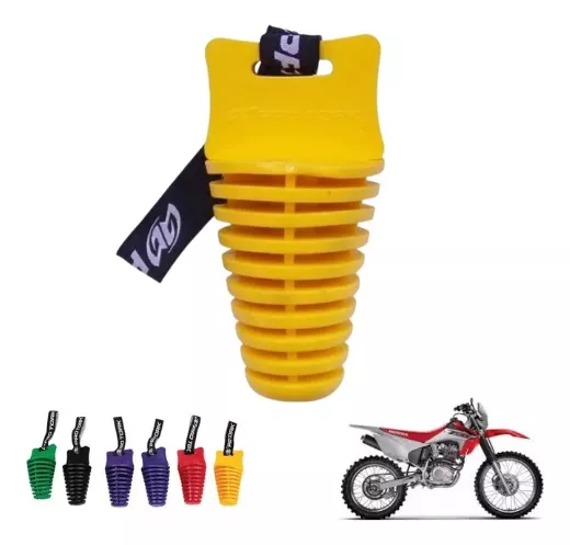 Tampão Ponteira De Escape Motos 4 Tempos Crf230 Crf250 Wr250 Ttr230 Rmz Kxf ktm Excf