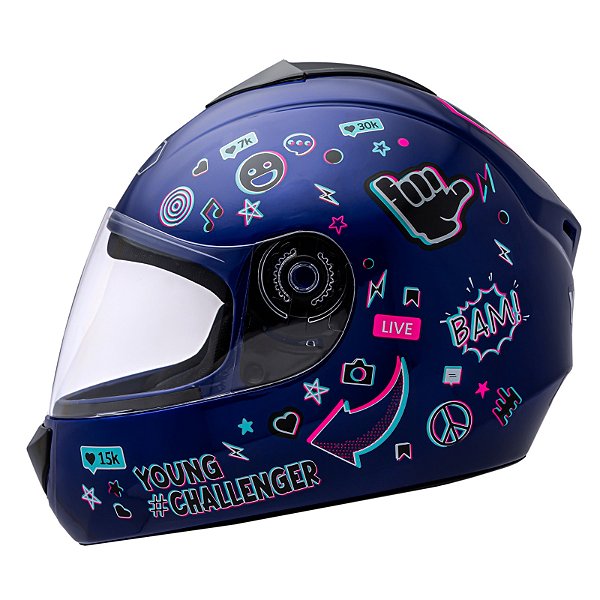 Capacete Fly Young Hg Live Kids Infantil