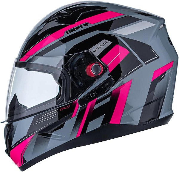 Capacete Bieffe B-40 Vtour Com Óculos Interno Fumê