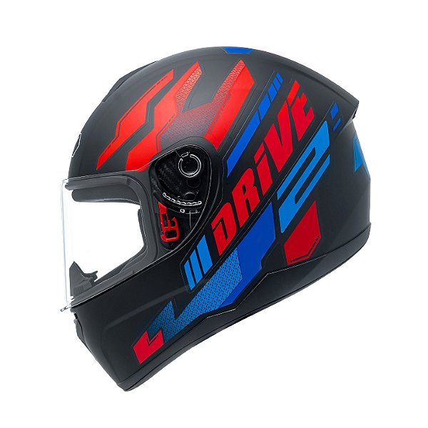 Capacete Fly Drive 2 Hg Atitude Vermelho Fosco