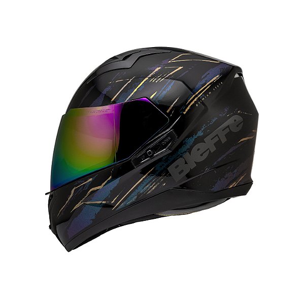 Capacete Bieffe B40 Hunting Preto Camaleão