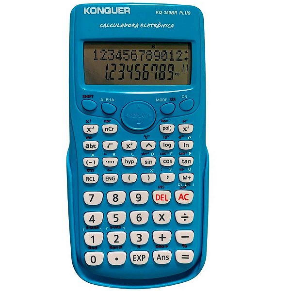 CALCULADORA CIENTIFICA 240 FUNCOES KQ-350BR AZUL