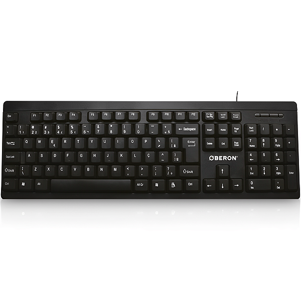 TECLADO USB PRETO TE101 ABNT2 OBERON