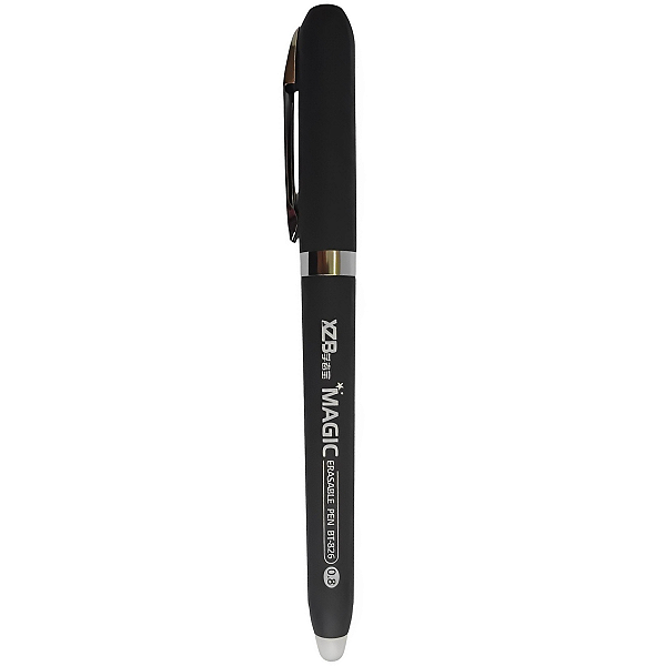 CANETA ESFEROGRAFICA 0.8MM PRETA APAGAVEL XZB BT-826M