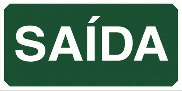 PLACA INDICATIVA DE SAÍDA - S12