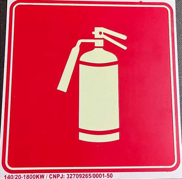 PLACA INDICATIVA DE EXTINTOR