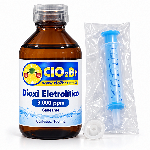 Dioxi Eletrolítico 3.000 ppm — 100 mL — VIDRO