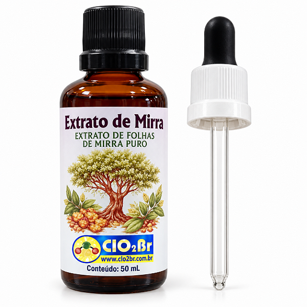 EXTRATO DE FOLHAS DE MIRRA PURO - 50ML