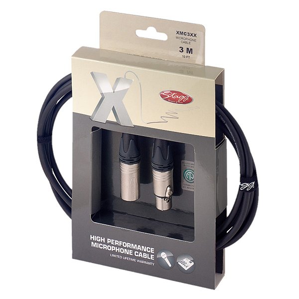 Cabo para Microfone Neutrik XLR 3M - STAGG