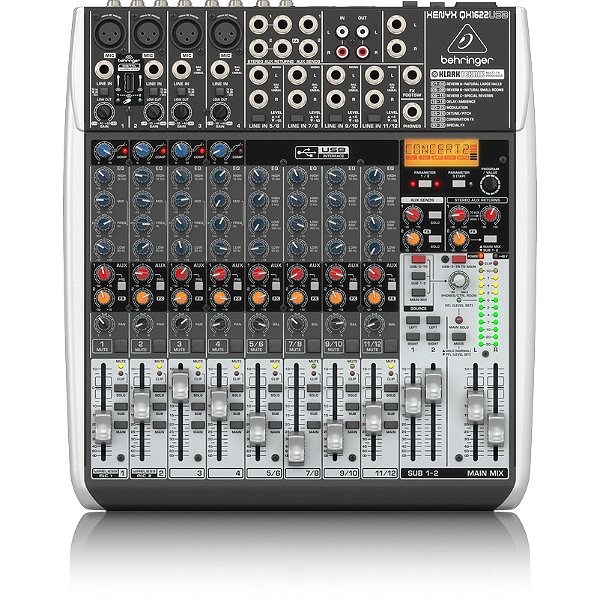 Mesa de Som Analógica BEHRINGER  XENYX QX1622USB 16 Entradas