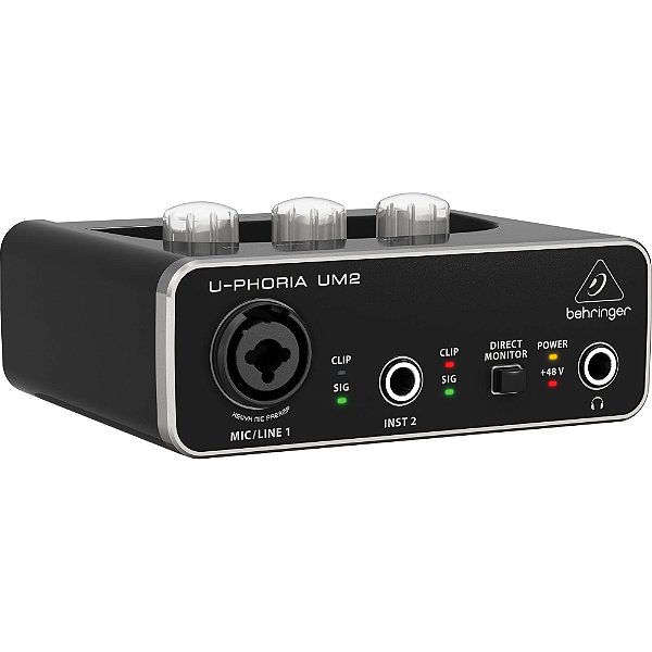 Interface de Áudio U-PHORIA UM2 USB 2x2 - BEHRINGER