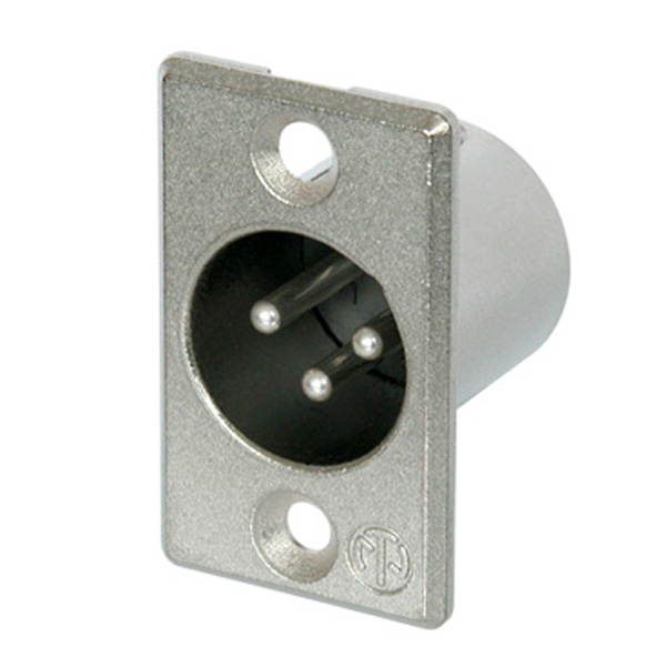 Conector XLR Painel Macho NC3MP- NEUTRIK