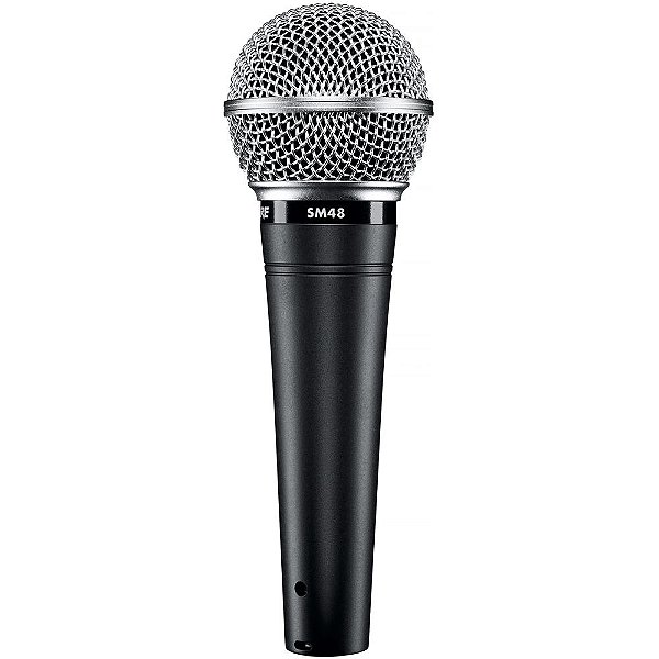 Microfone Dinâmico Cardióide SM48-LC de Mão - SHURE