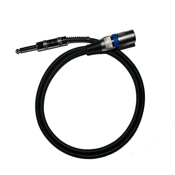 Cabo Microfone Linha Bronze XLR Macho x P10 5m - Kalifa Cables