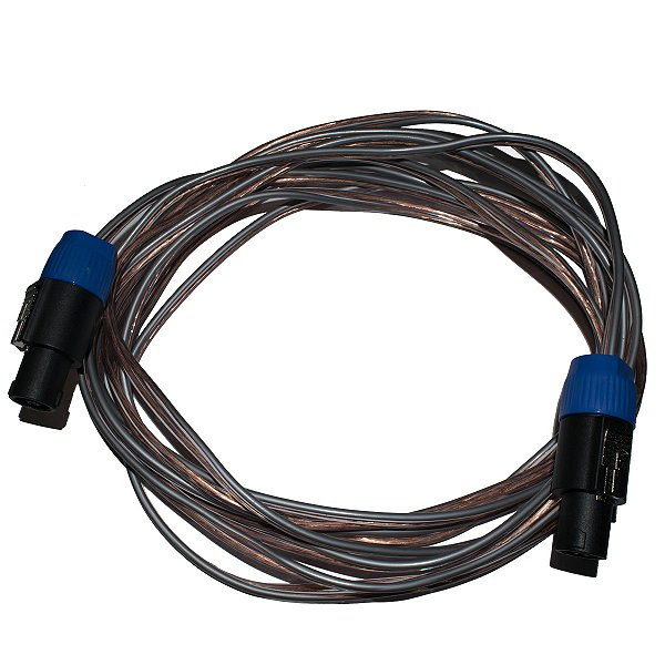 Cabo Paralelo Cristal Linha Bronze 1 Speakon x 1 Speakon 10m - Kalifa Cables