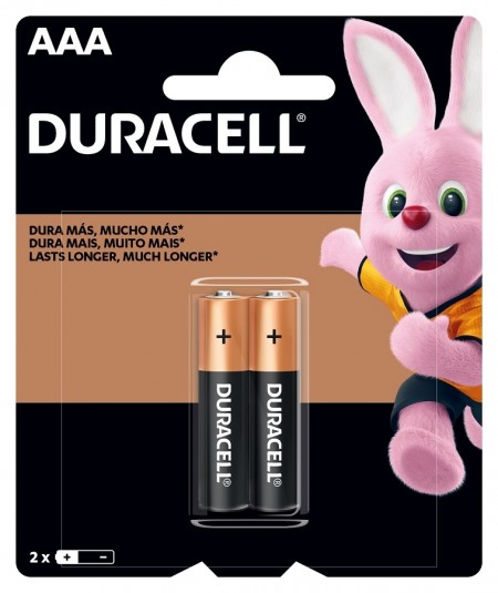 Pilha Alcalina AAA C/2 - MN2400B2 - Duracell