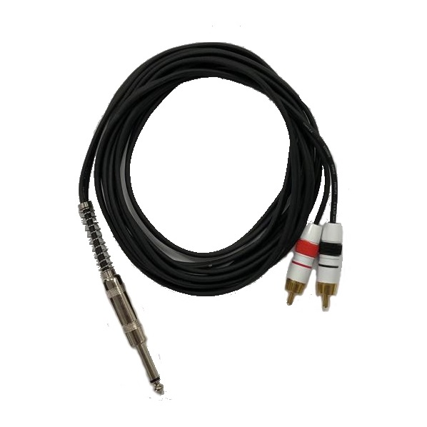 Cabo Philips Paralelo L. Bronze 2RCAxP10M 3MTS KALIFA CABLES