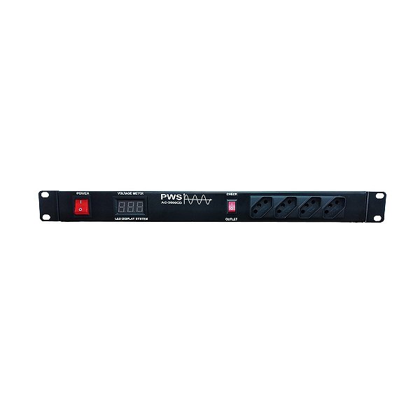 Régua de Energia Padrão Rack 19 Polegadas AC-3000CD -  PWS