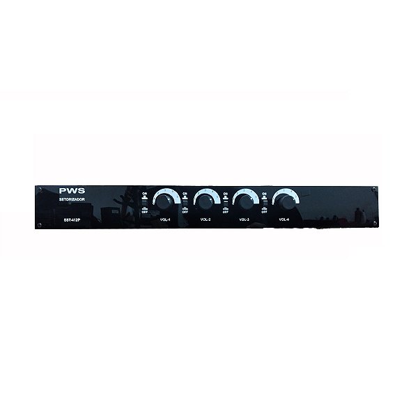 Setorizador de Som Ambiente 4 Canais SST-412P - PWS