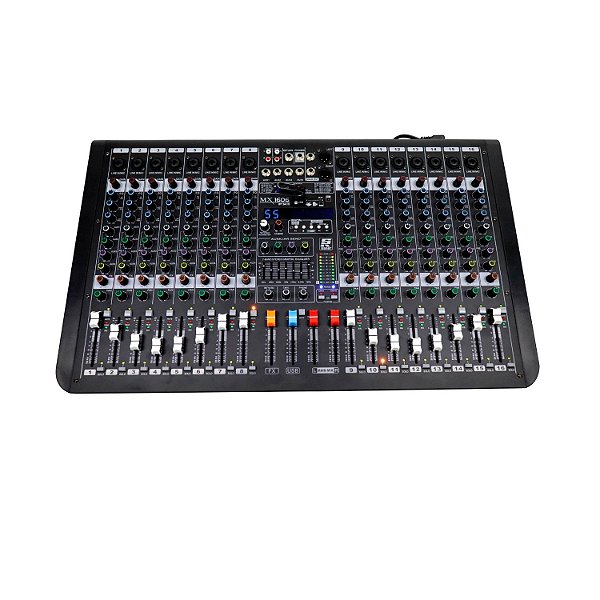 Mesa de som MX-1606 FX 16CH USB Stereo Analógica - STANER